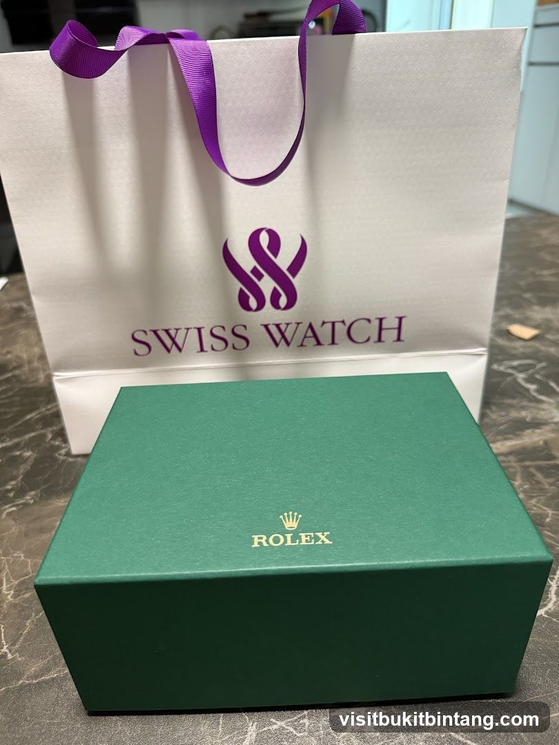 Rolex Watch Box and Shopping Bag
