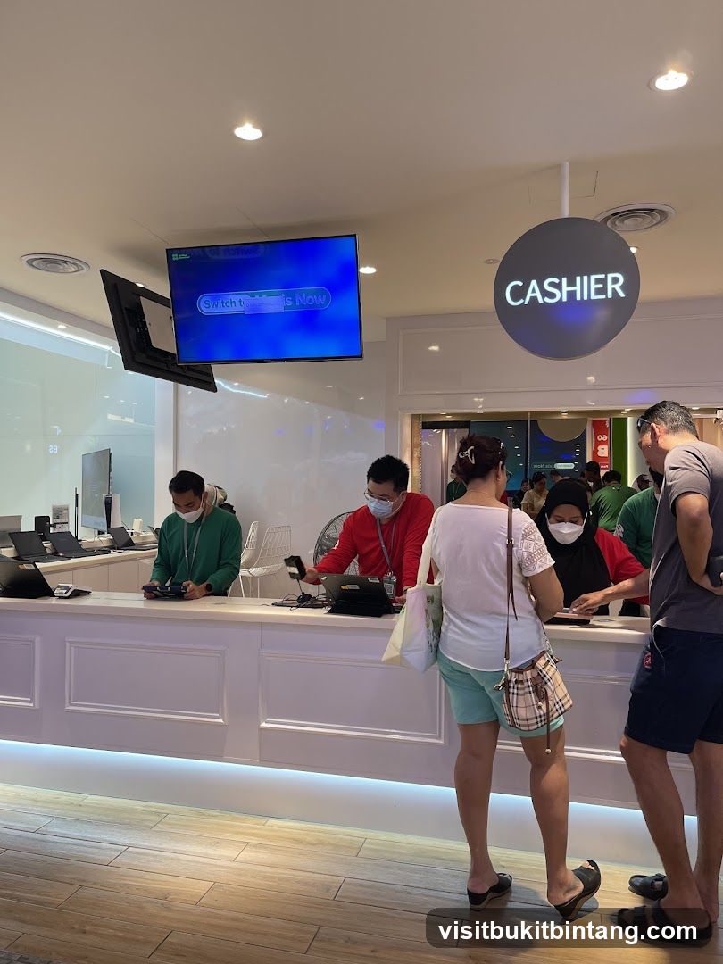 Retail store checkout counter