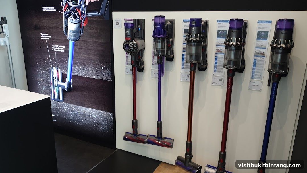 Dyson Vacuum Cleaners Display