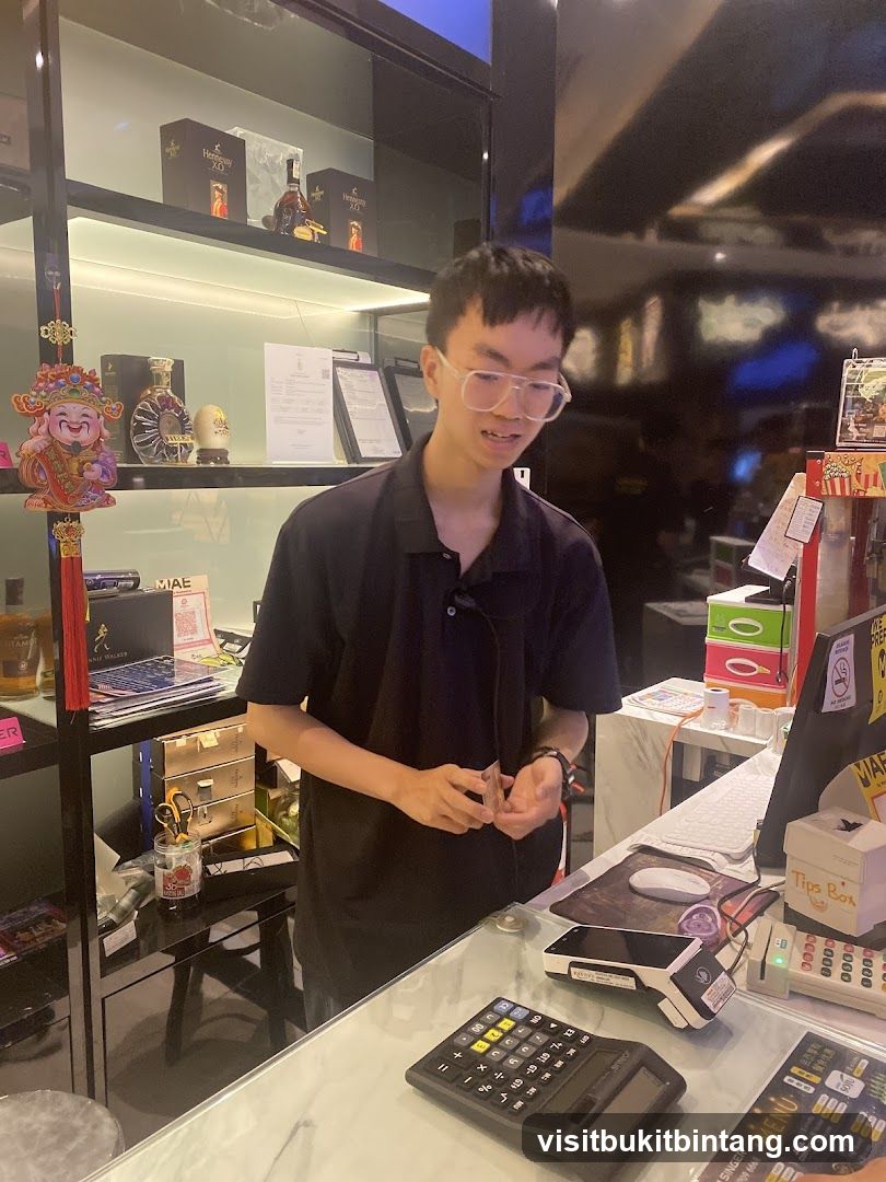 Cashier at Counter