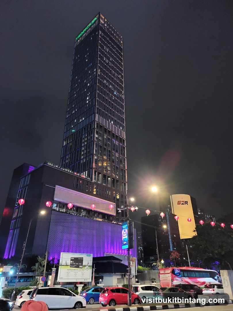 Tropicana Building at Night