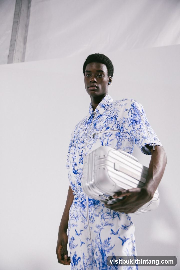 Model with Suitcase