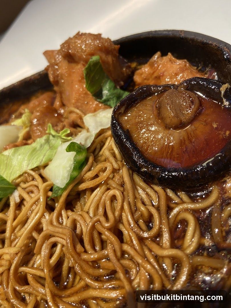 Noodles with Meat and Mushroom