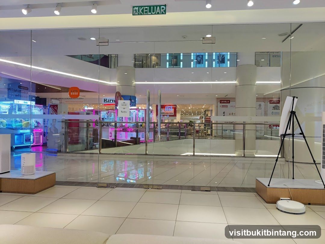Mall Interior with Storefronts