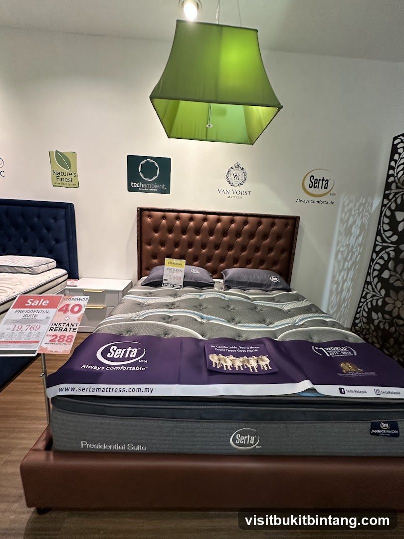 Serta Presidential Suite Mattress Display