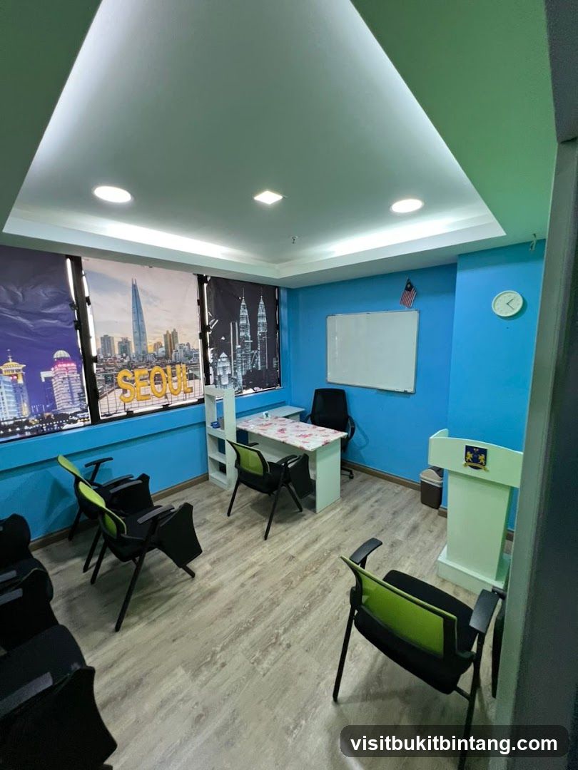 Classroom Interior with Seoul Theme