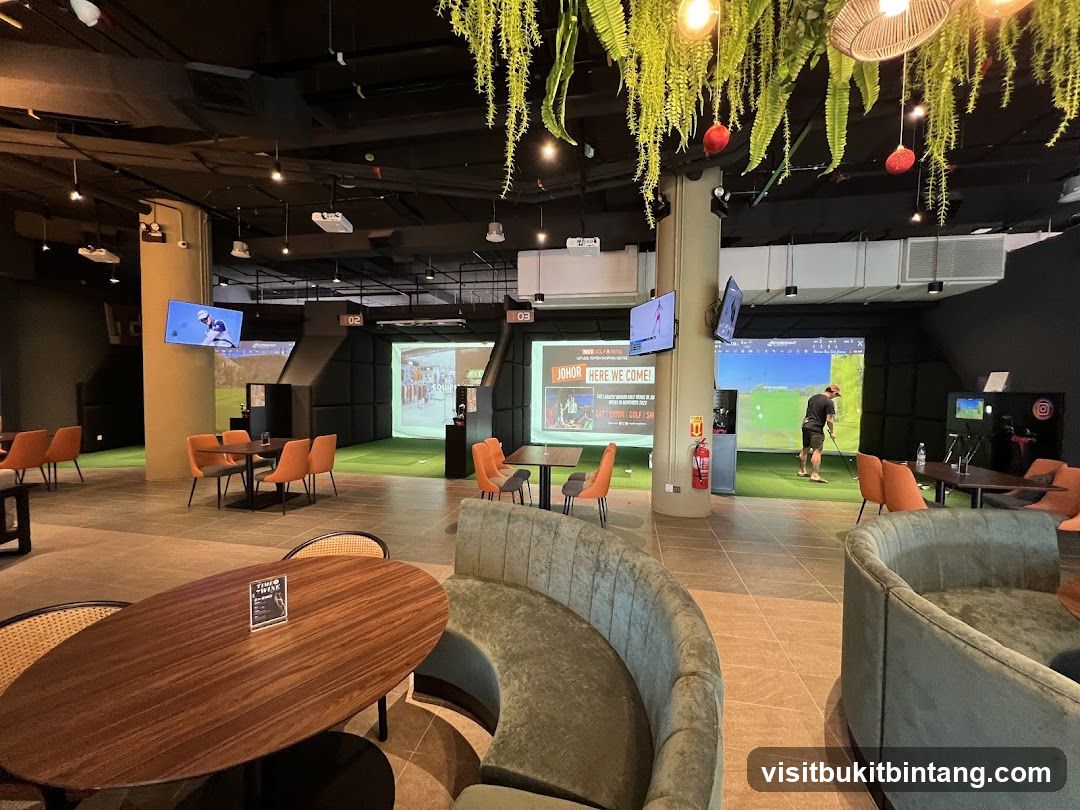 Indoor Golf Simulator Lounge