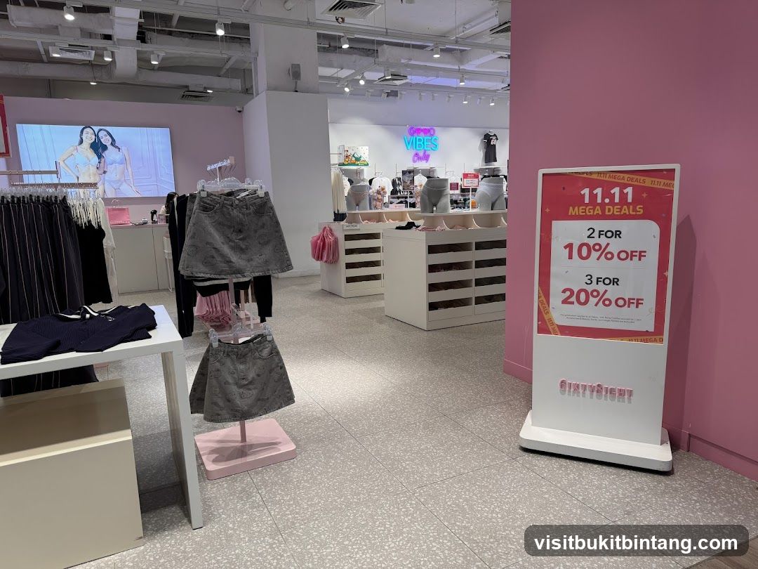 Retail Store Interior with Sale Sign