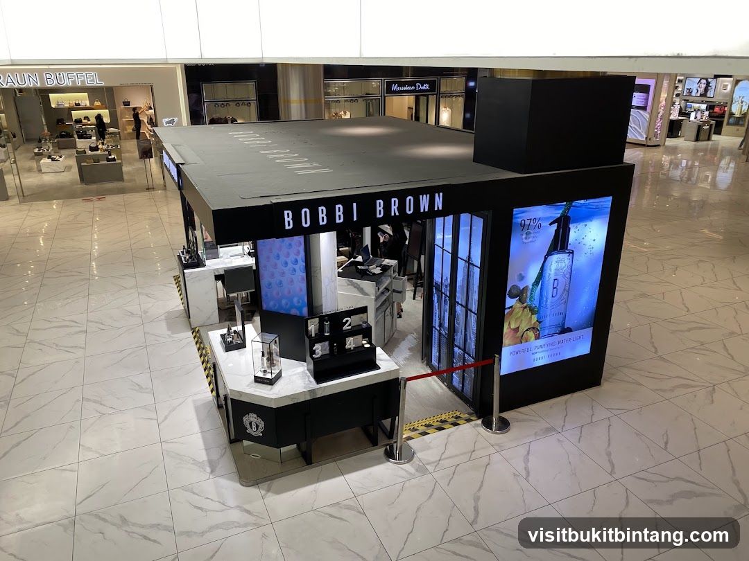 Bobbi Brown kiosk in mall
