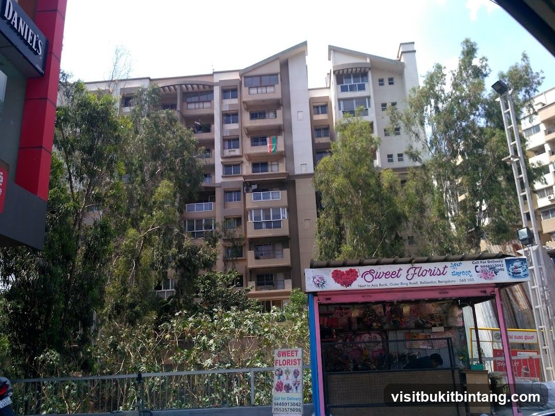 Street Scene with Florist Shop and Apartment Building