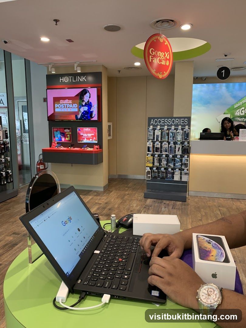 Mobile Phone Store Interior