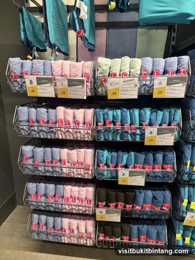 Rolled Towels on Display