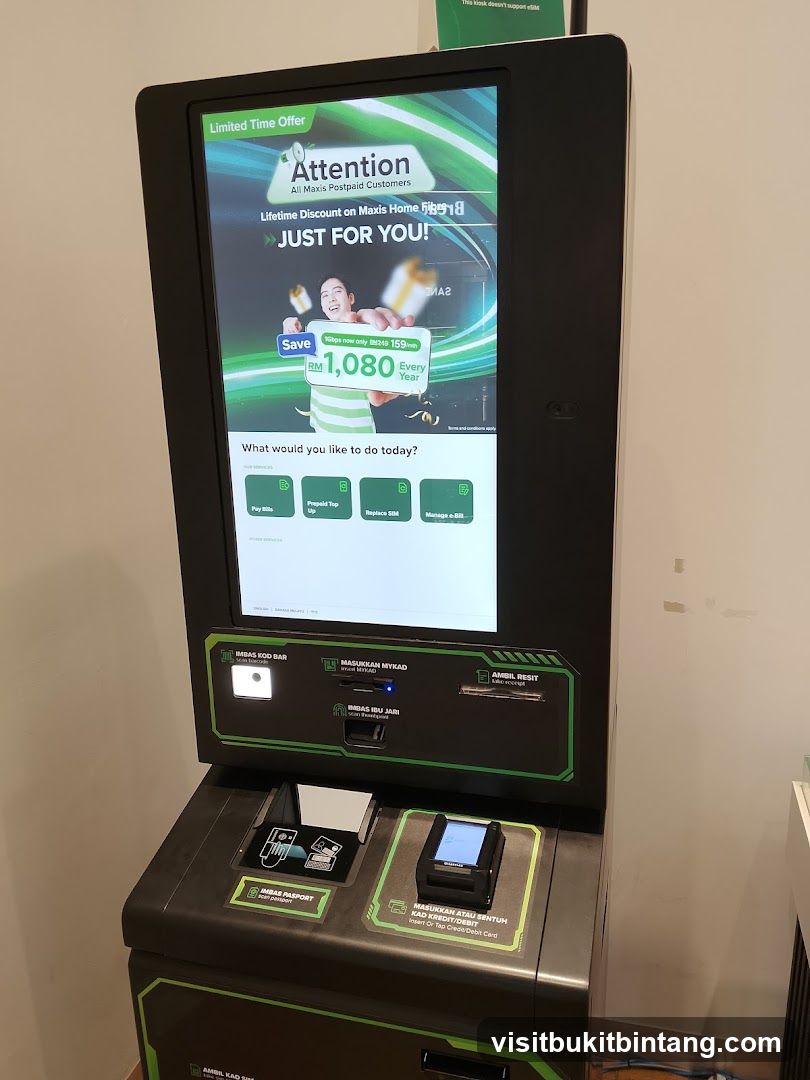 Maxis Postpaid Customer Offer Kiosk