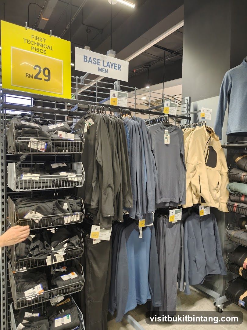 Men's Base Layer Clothing Display