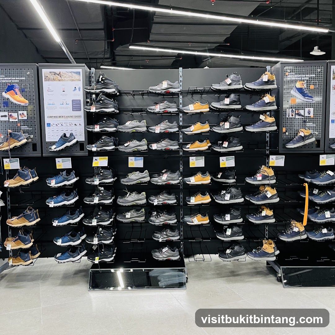 Hiking Shoes Display