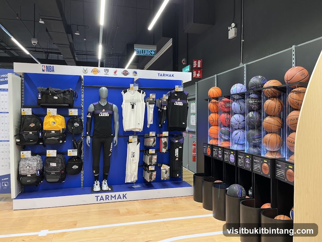 Basketball merchandise display