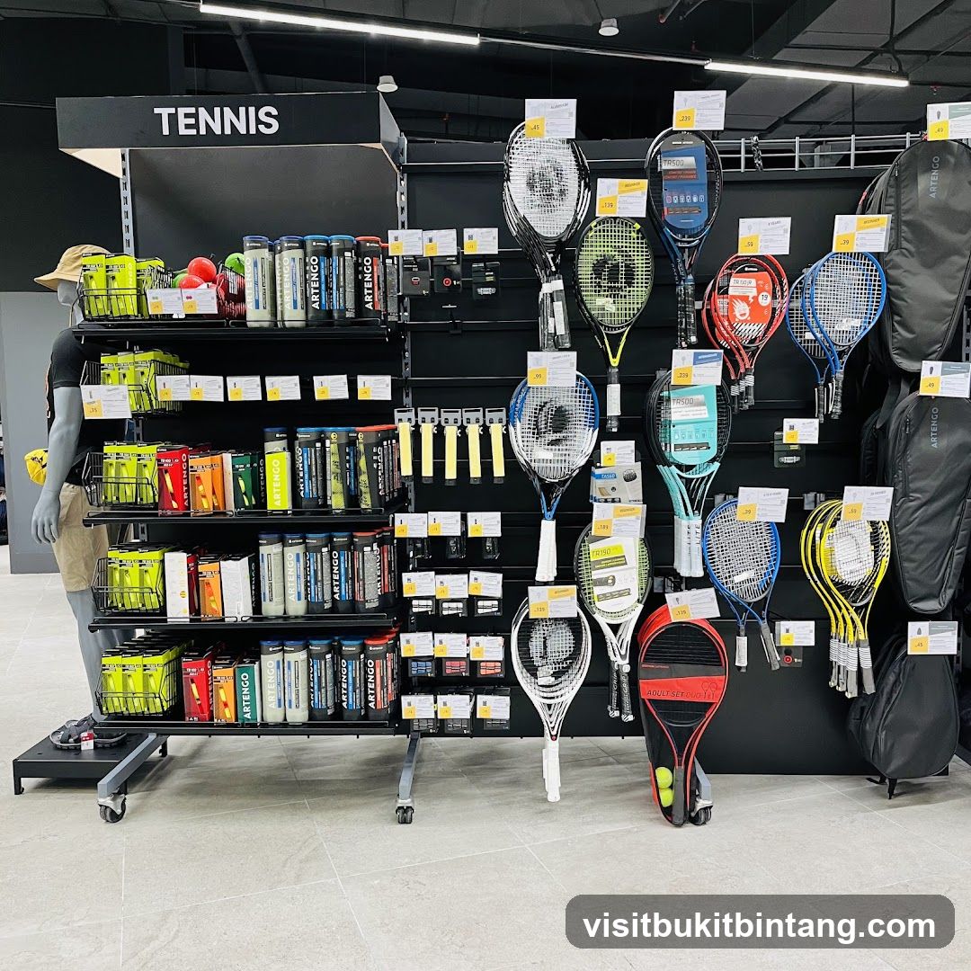 Tennis Equipment Display