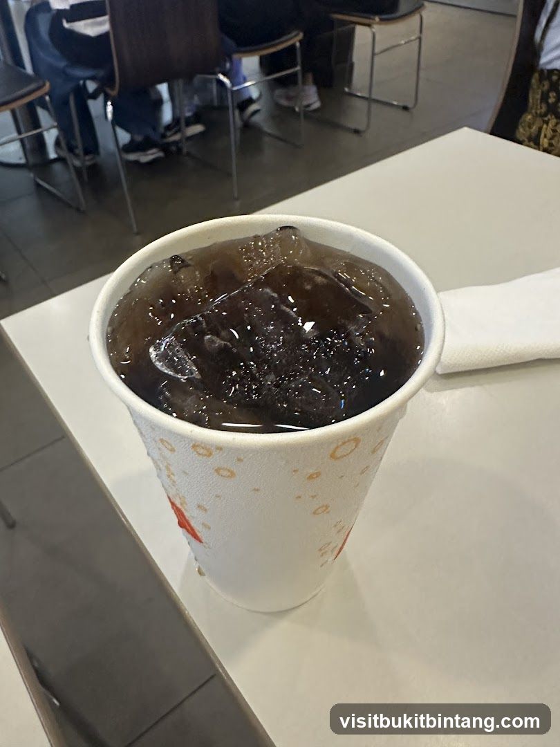 Iced Soda in a Paper Cup