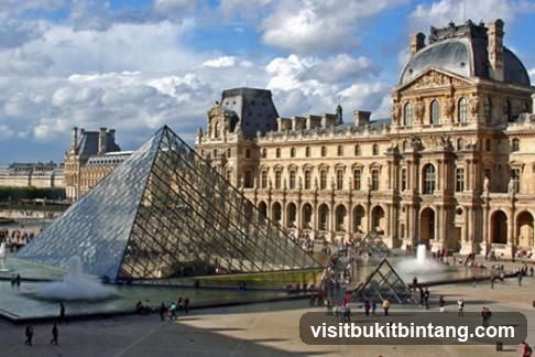 Louvre Pyramid and Palace Exterior