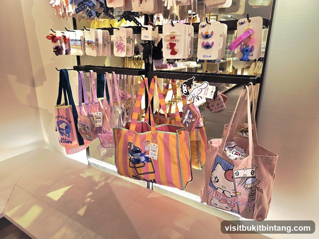 Character Themed Tote Bags and Accessories