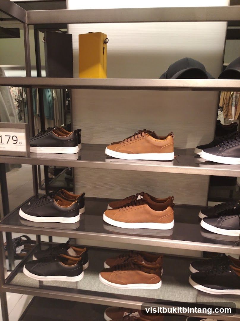 Display of Men's Sneakers