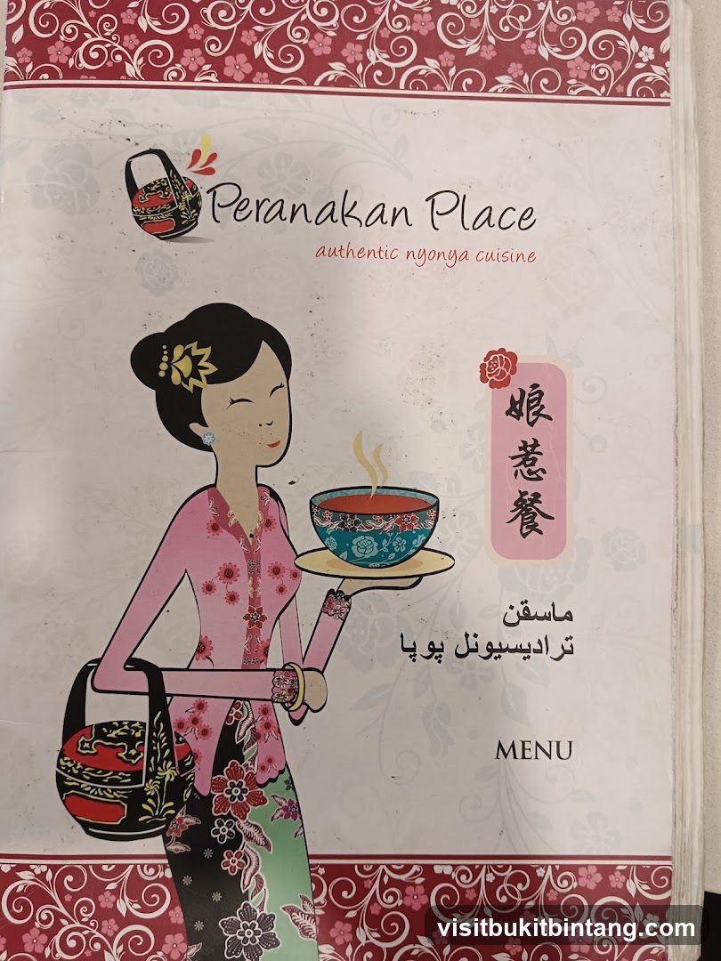 Peranakan Place Menu