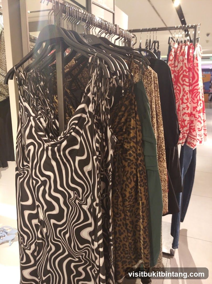 Clothing Racks with Various Dresses