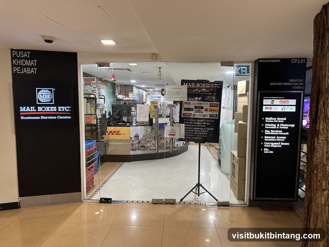 Mail Boxes Etc. (DHL) Sunway Pyramid - Courier Poslaju Citylink DHL Fedex
