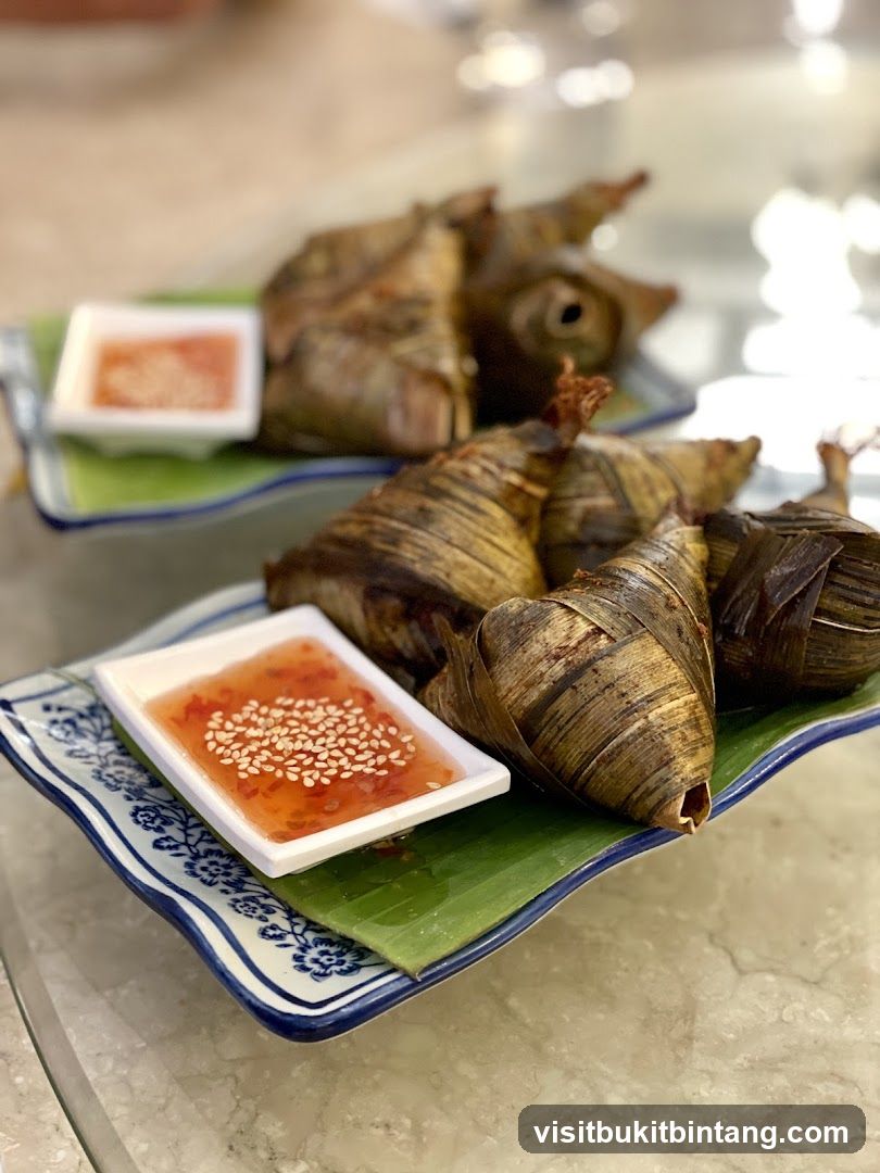 Pandan Chicken with Sweet Chili Sauce