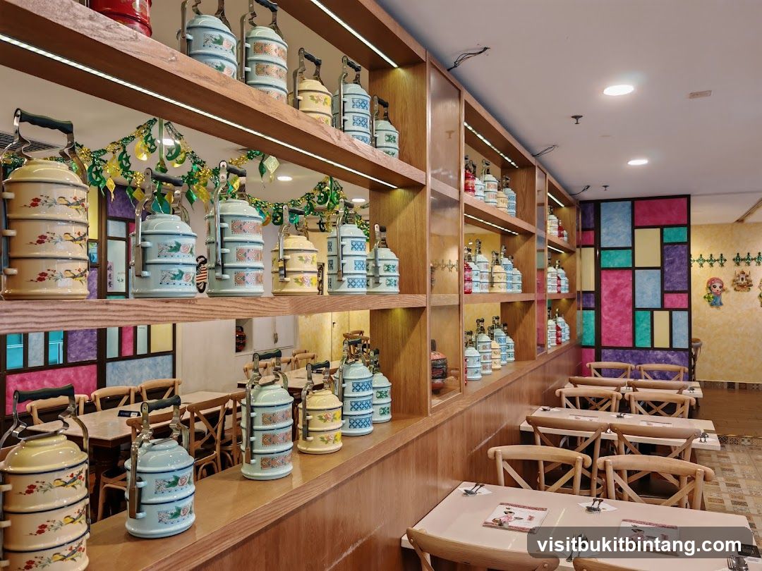 Restaurant Interior with Tiffin Carriers