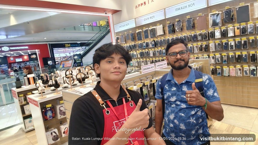 Store Interior with Electronics Accessories