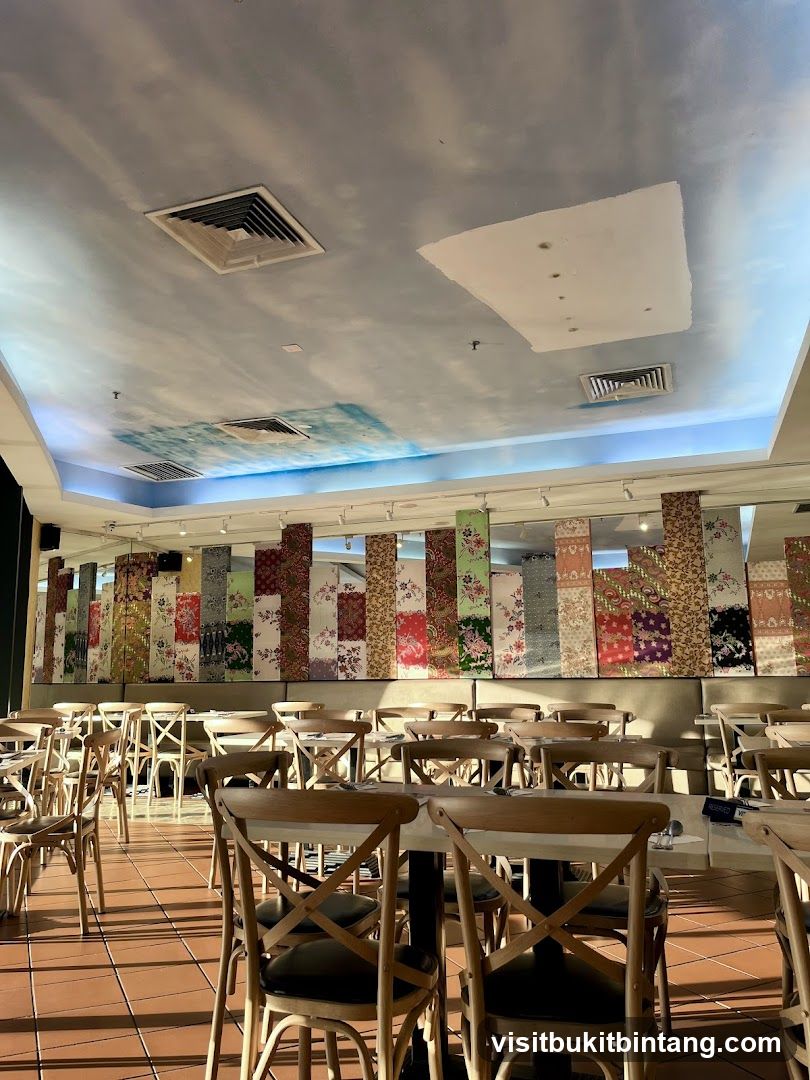 Restaurant Interior with Decorative Wall Panels