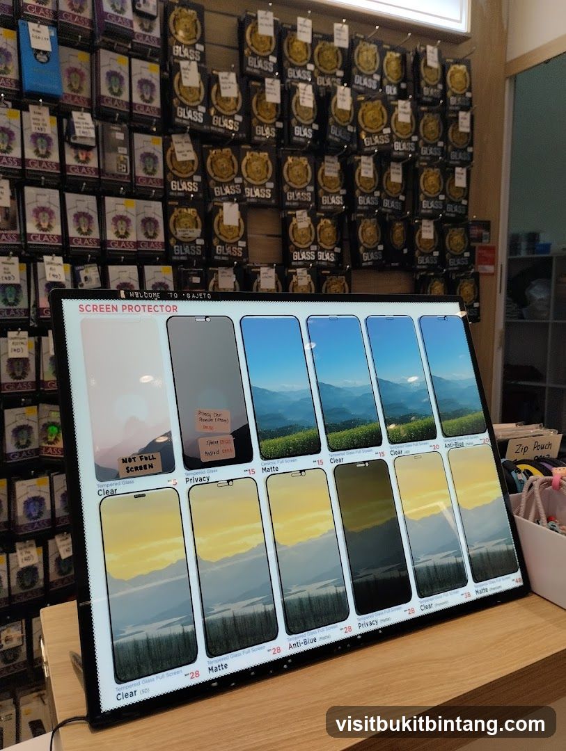 Screen Protector Display