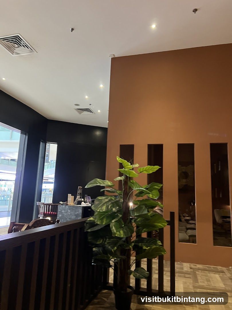 Interior of a restaurant