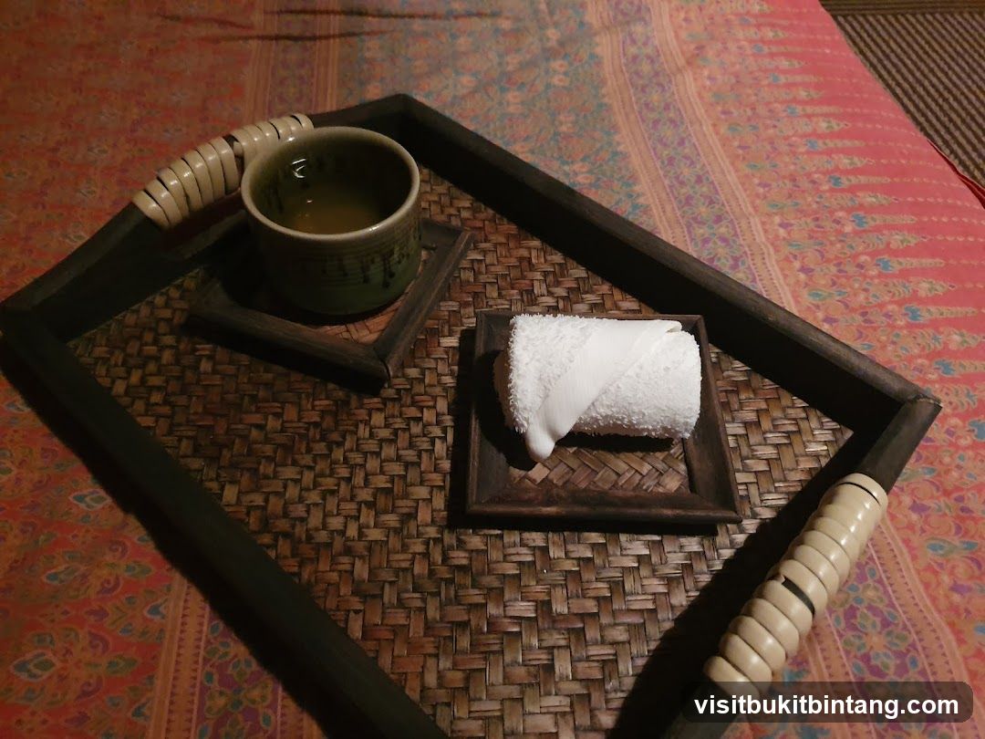 Spa Tray with Tea and Towel