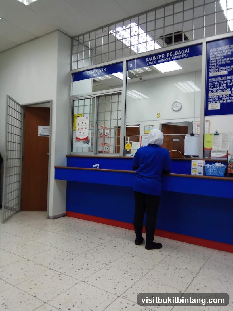 Post Office Service Counter