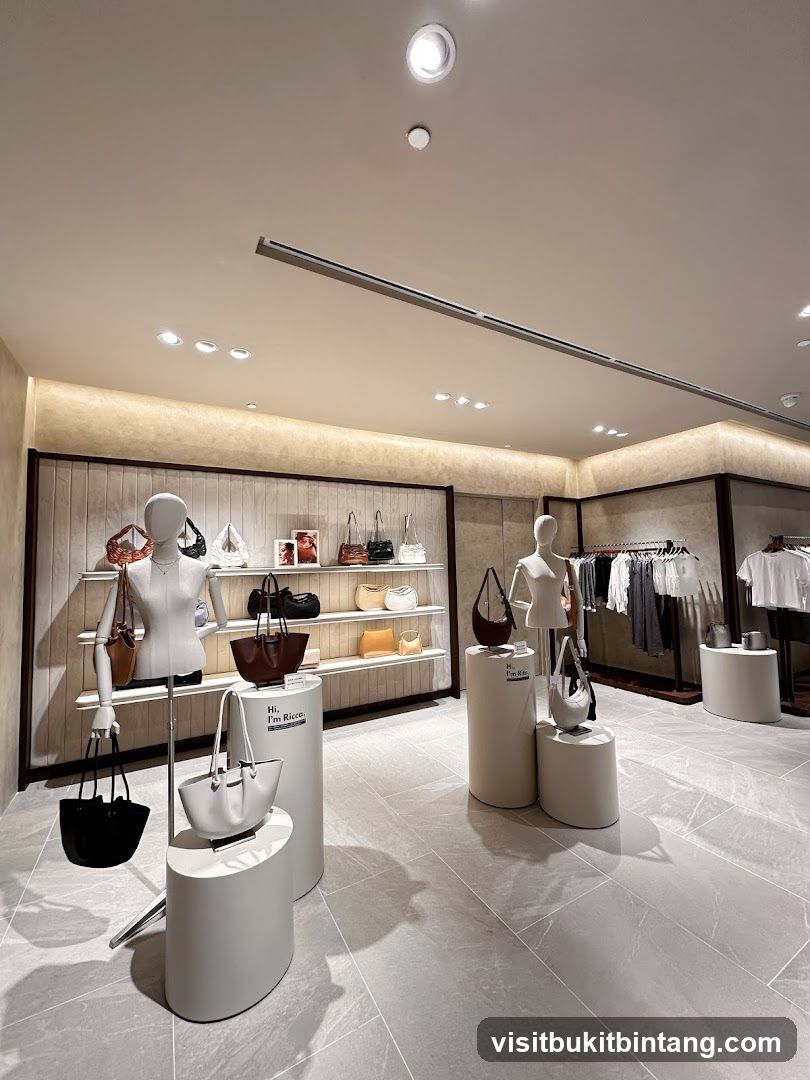 Handbag Display in a Store