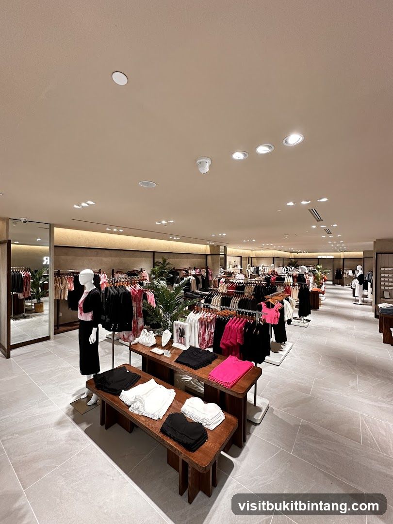 Clothing store interior