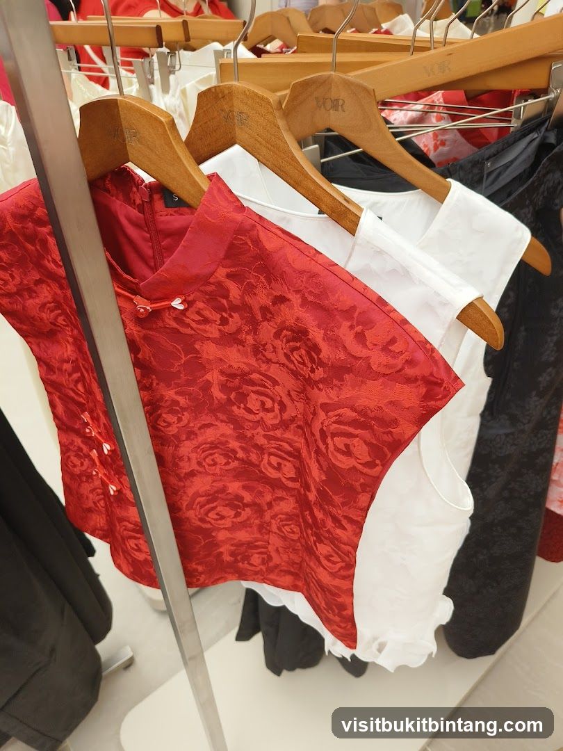 Red and White Tops on Hangers
