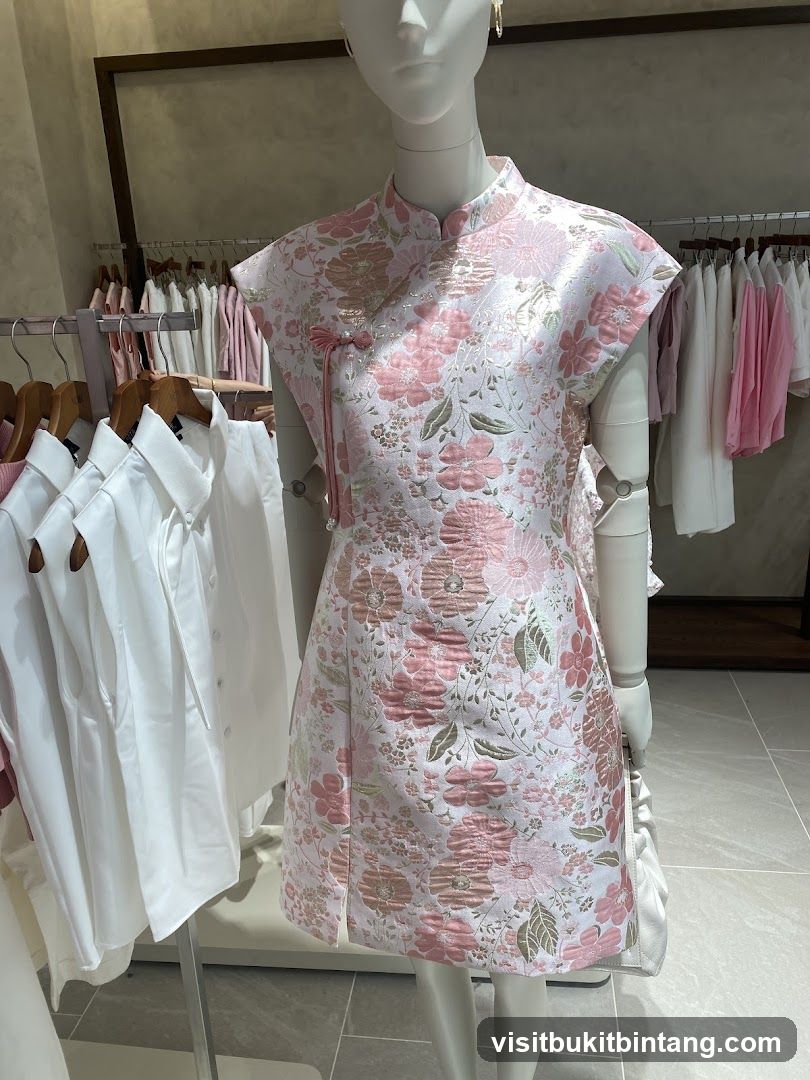 Mannequin in floral dress