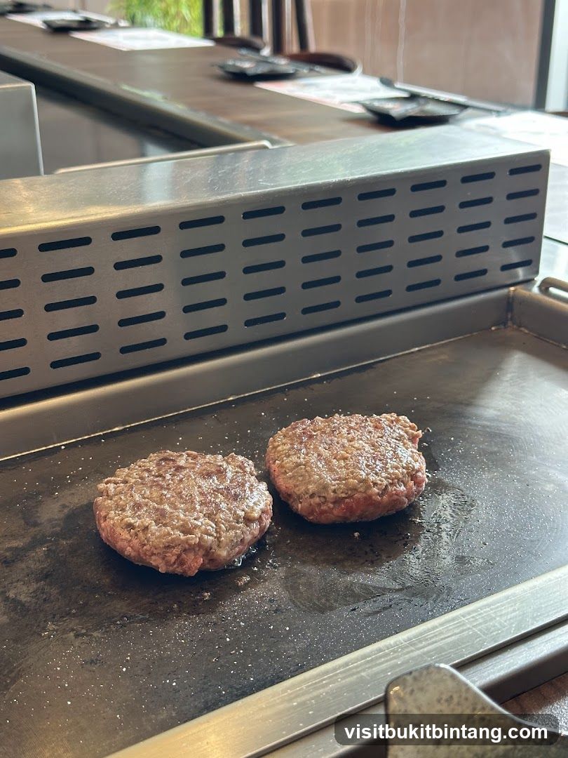 Burger Patties on a Griddle