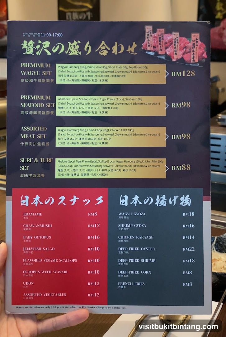 Japanese Cuisine Menu