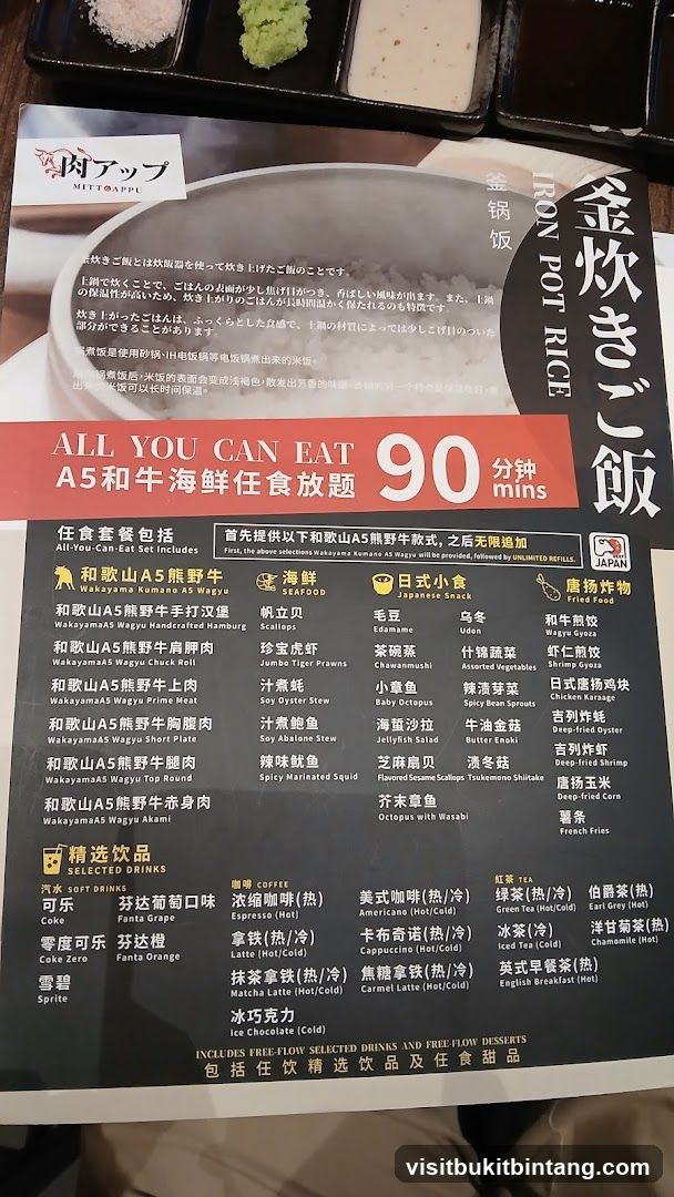 ALL YOU CAN EAT A5 WAGYU & SEAFOOD 90 MINS