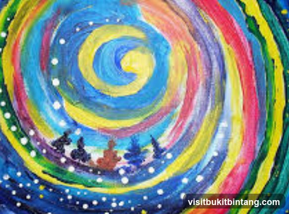Abstract Spiral Painting
