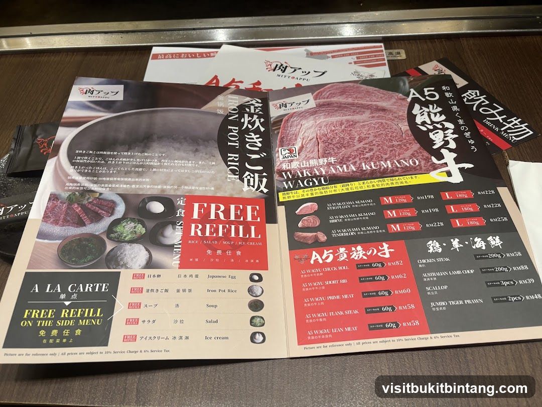 MITTOPPU Menu