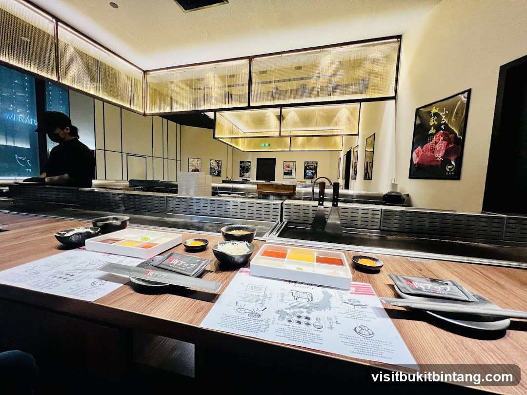 Teppanyaki Dining Setup