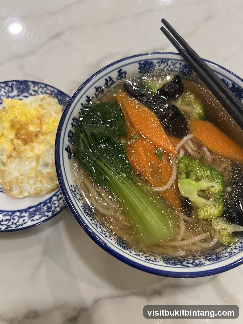Noodle Soup with Fried Egg