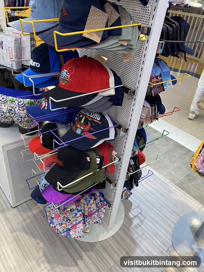 Display of Hats and Accessories