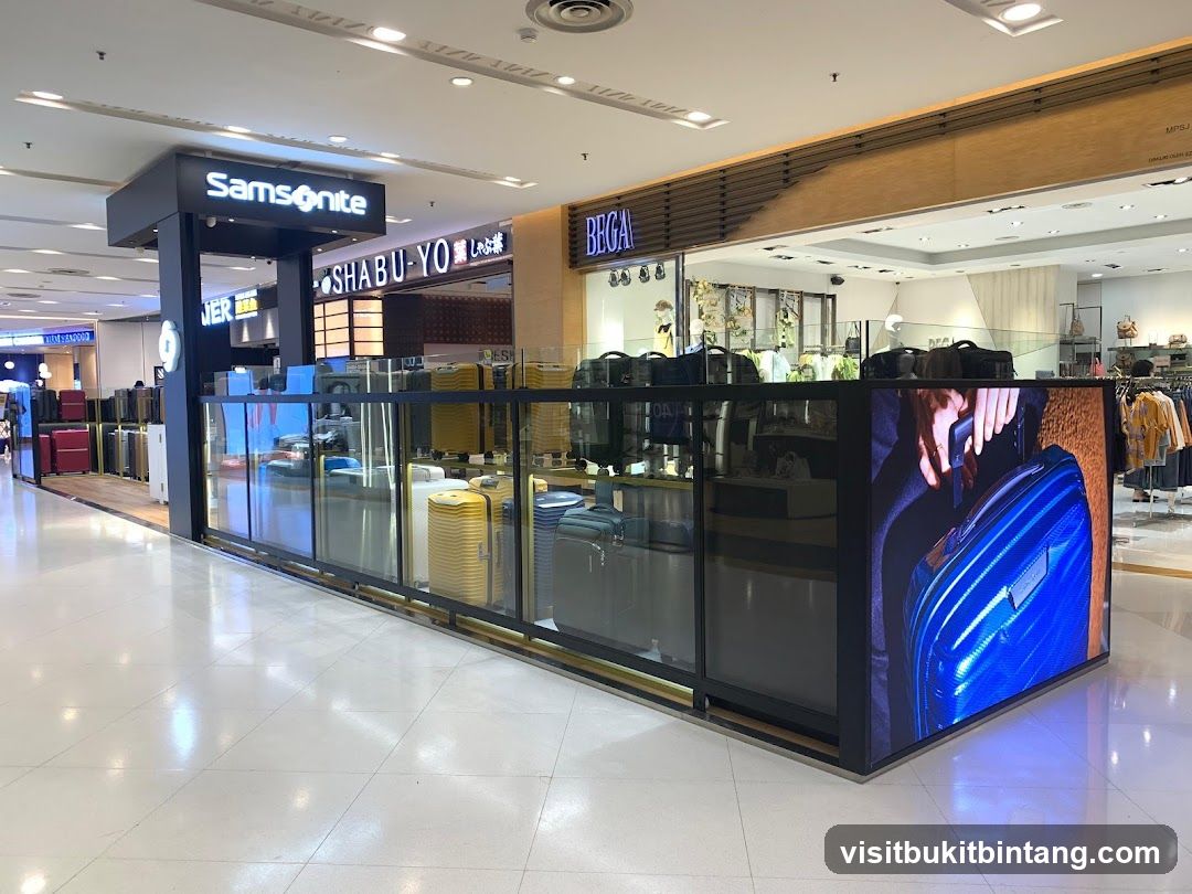 Samsonite and Bega Stores