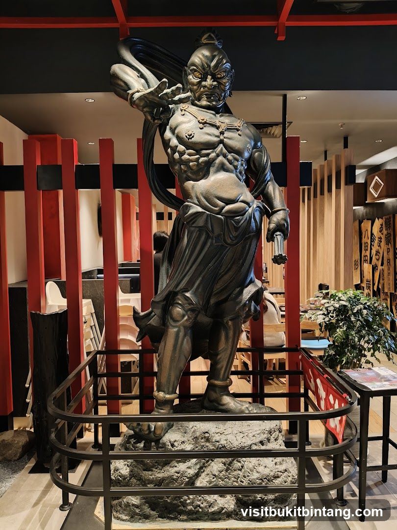 Statue in restaurant